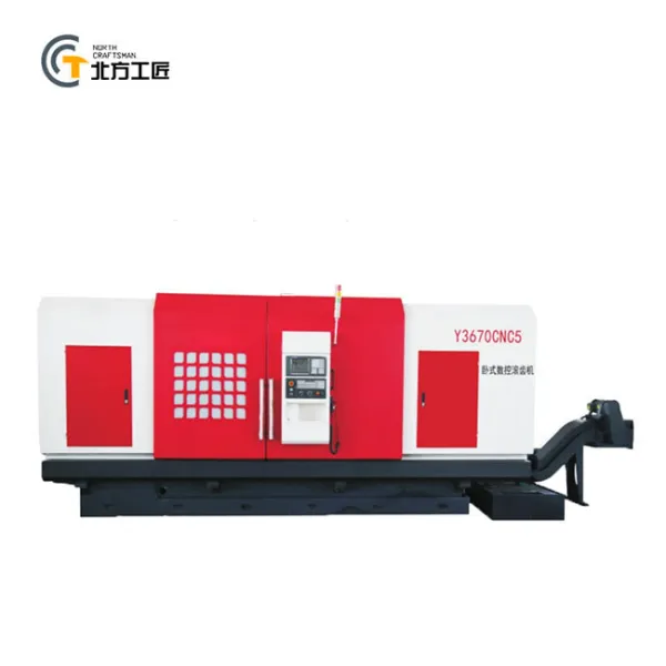 YK3670 CNC5 آلة تروس داخلية أفقية CNC