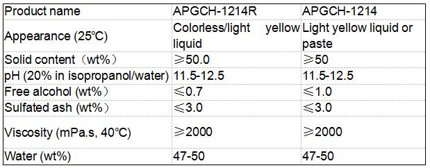 高温に耐える精製剤としての繊維産業用アルキルポリグルコシド / APG CAS NO.110615-47-9