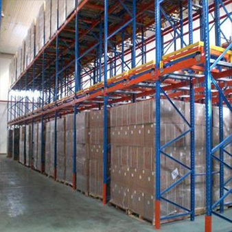 High Density Storage Pushback Rack