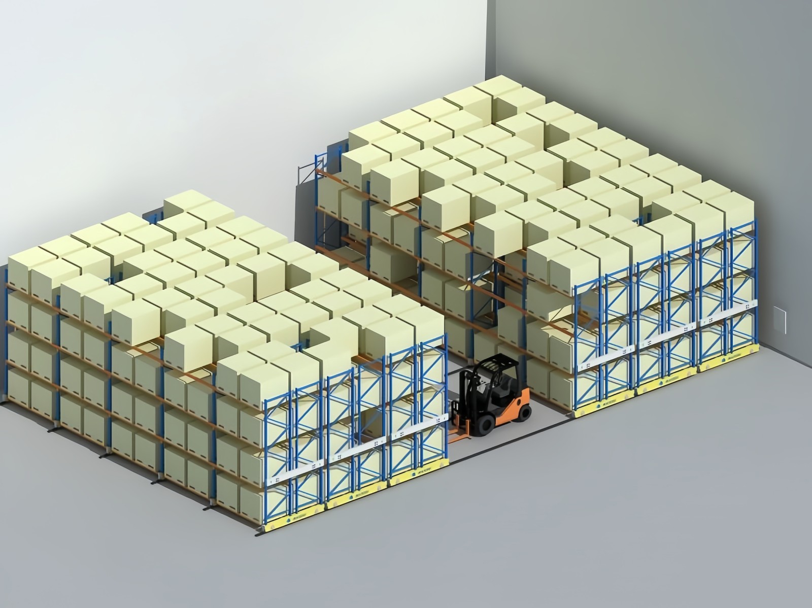 High Density Electric Automatic Mobile Racking System