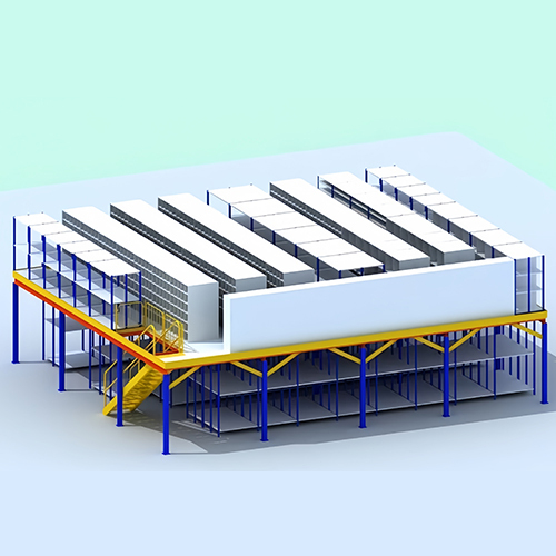 High Density Storage Racking Support Multi Layer Mezzanine
