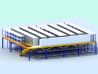 High Density Storage Racking Support Multi Layer Mezzanine