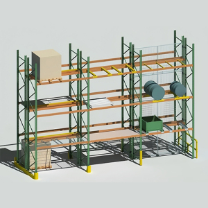 US Bolted Type Upright Frame Teardrop Pallet Rack