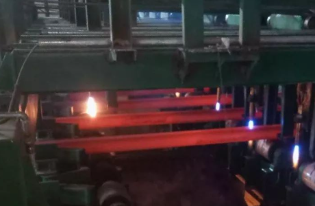 Successful hot test run of R9m eight machine eight strand billet continuous casting machine