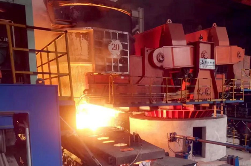 Successful hot test of R10m ten machine ten strand continuous casting machine