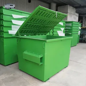 Bin de carga de carga delantera Bin de basura