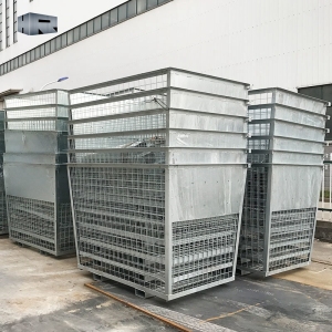 Bulk mesh wire container front load dumpster