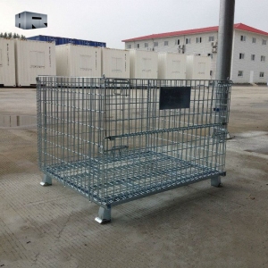 Stackable Metal Steel Wire Mesh Container Mesh Cage