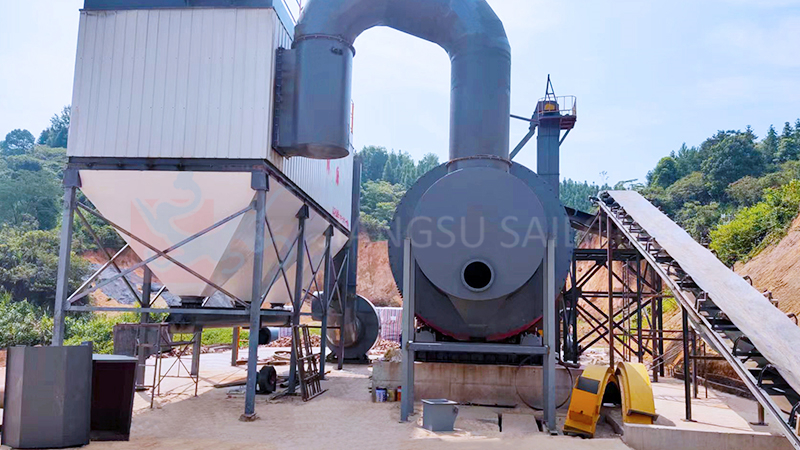 Jiangxi Ganzhou Tailings Dryer Three-drum Dryer