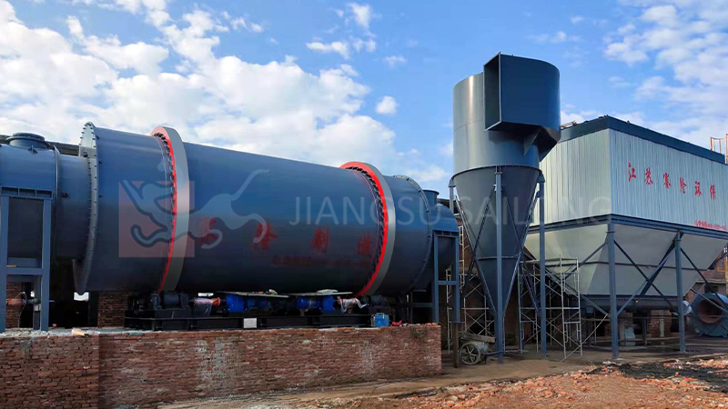 Feldspar powder dryer three-drum dryer