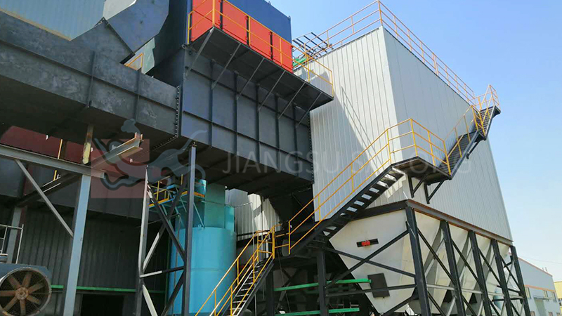 Large-scale line-spray pulse long bag dust collector