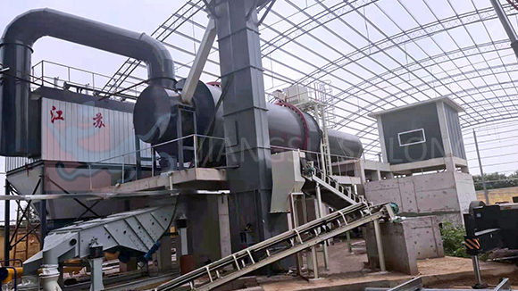 Dry powder mortar dryer three cylinder dryer