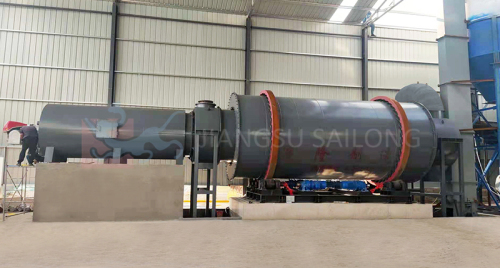 Three-drum dryer for semi-coal dryer