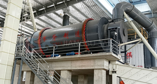 Mineral powder dryer three-drum dryer