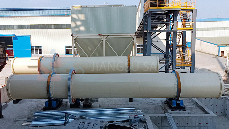 Henan Luoyang rock wool single drum dryer