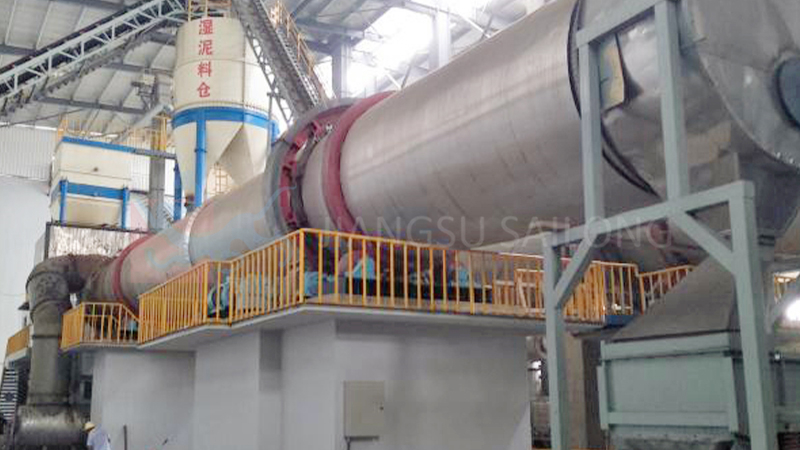 Sludge dryer single drum dryer