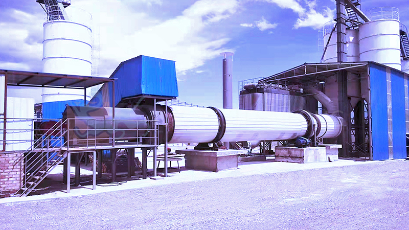 Gypsum dryer single drum dryer