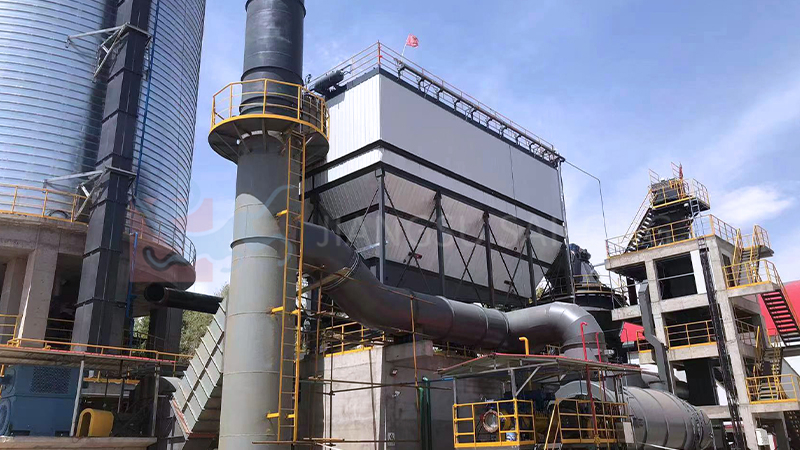 Dust removal equipment for slag vertical mill