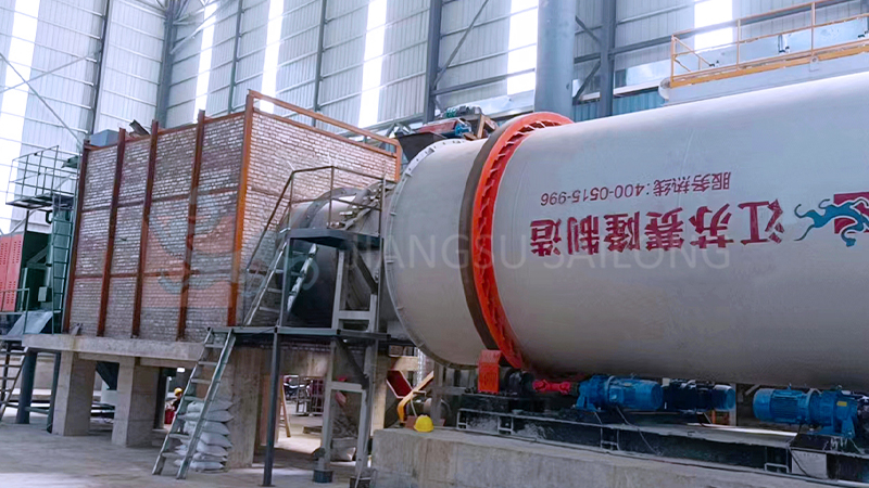 Sodium feldspar dryer