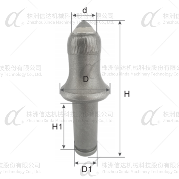 technical drawing of U85 Series Coal Pick For Mining