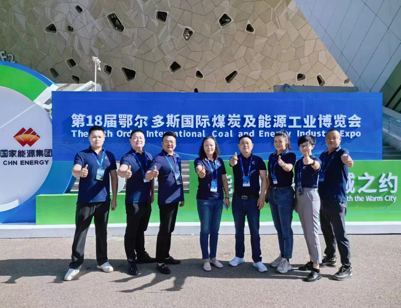 mining picks sales team on Ordos coal equipment exhibition